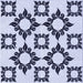 Round Patterned Lavender Blue Rug, pat215blu