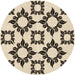 Square Machine Washable Transitional Coffee Brown Rug in a Living Room, wshpat215brn