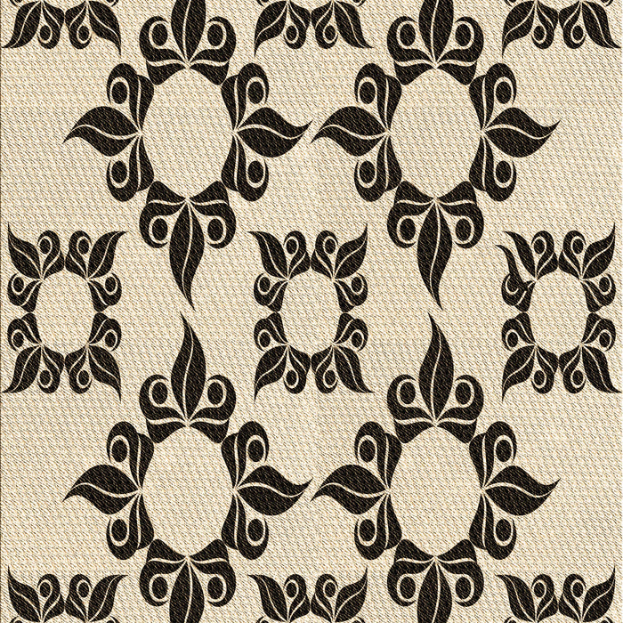Patterned Coffee Brown Rug, pat215brn