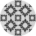 Square Patterned Platinum Gray Rug, pat215gry