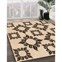 Patterned Red Brown Rug, pat215org