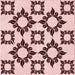 Round Patterned Light Rose Pink Rug, pat215rd