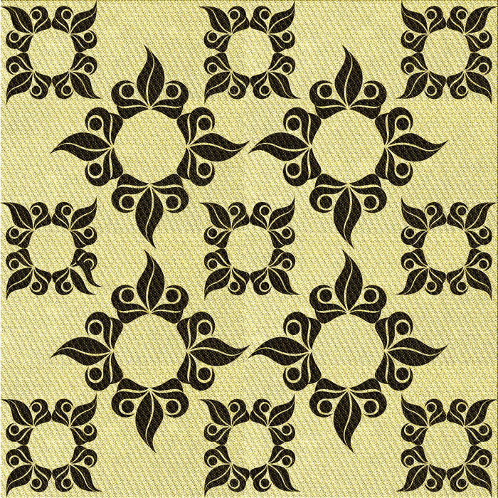 Round Patterned Red Brown Rug, pat215yw