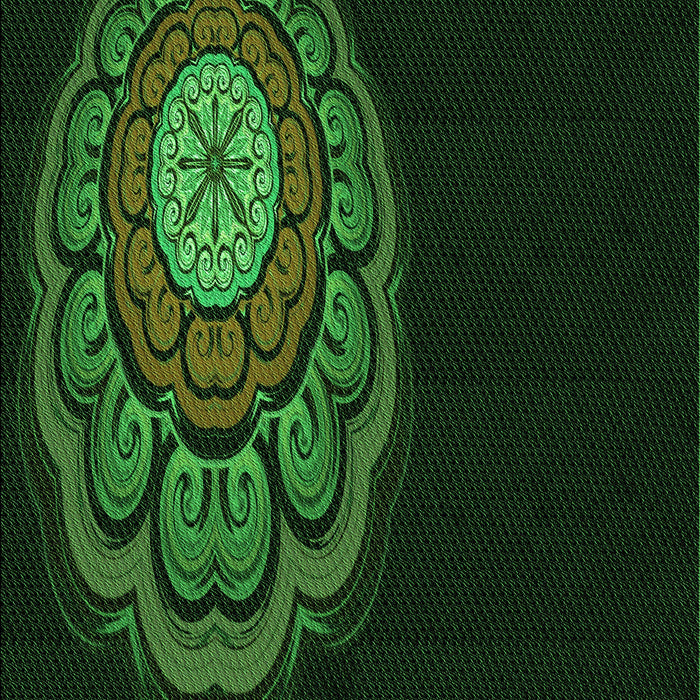 Patterned Green Rug, pat2150grn