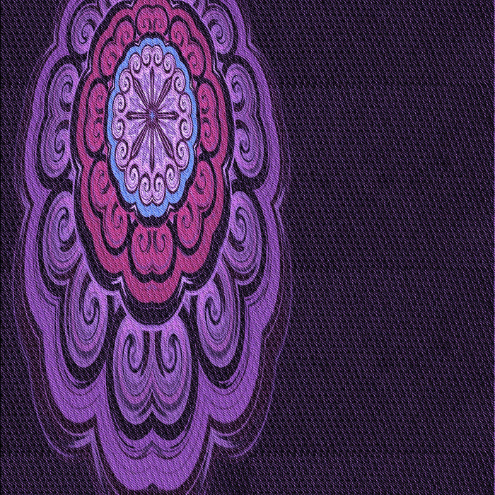 Patterned Deep Purple Rug, pat2150pur