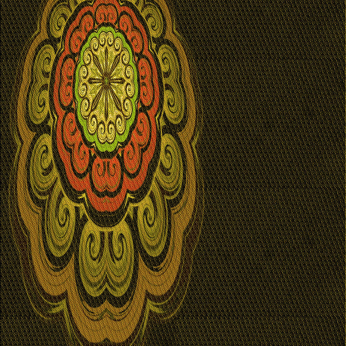 Patterned Dark Bronze Brown Rug, pat2150yw