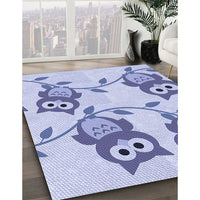 Patterned Blue Rug, pat2151blu