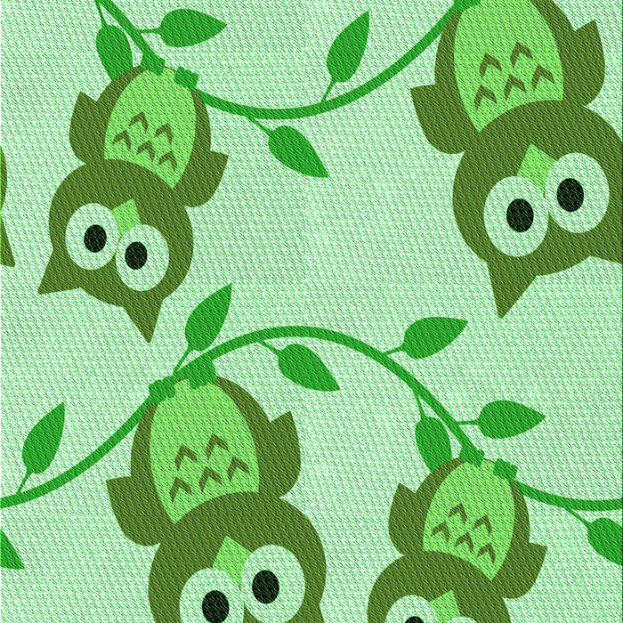 Machine Washable Transitional Green Rug, wshpat2151grn