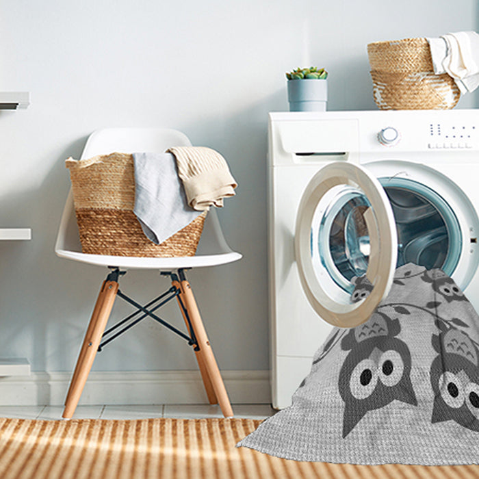Machine Washable Transitional Gray Rug in a Washing Machine, wshpat2151gry