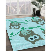 Patterned Blue Rug, pat2151lblu