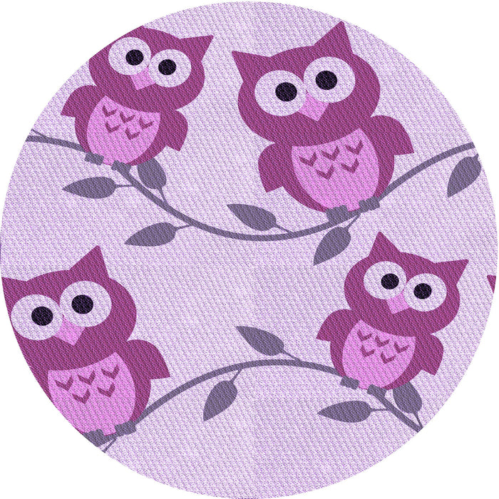Square Patterned Medium Orchid Purple Rug, pat2151pur