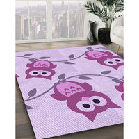 Patterned Medium Orchid Purple Rug, pat2151pur