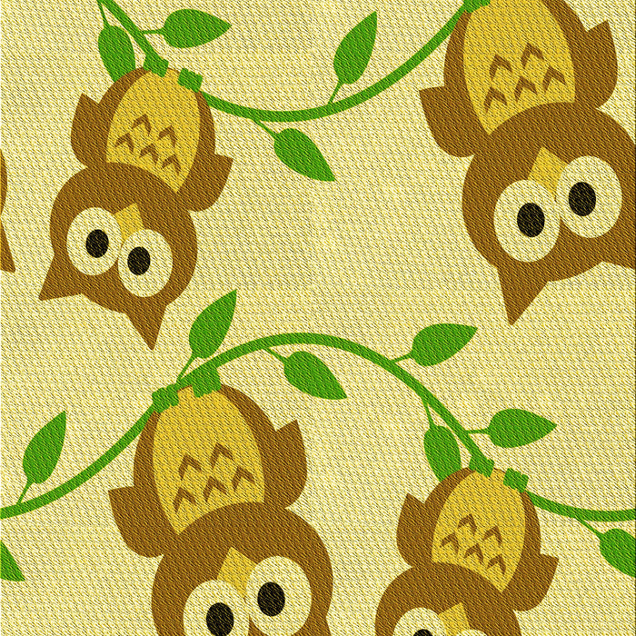 Patterned Dark Golden Brown Rug, pat2151yw