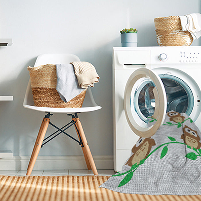 Machine Washable Transitional Khaki Green Rug in a Washing Machine, wshpat2151