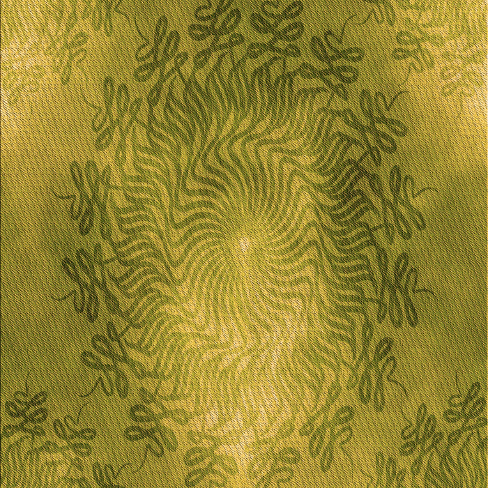 Patterned Olive Green Rug, pat2152org