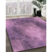 Machine Washable Transitional Orchid Purple Rug in a Family Room, wshpat2152pur