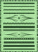 Patterned Light Green Rug, pat2153grn