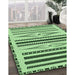 Machine Washable Transitional Light Green Rug in a Family Room, wshpat2153grn