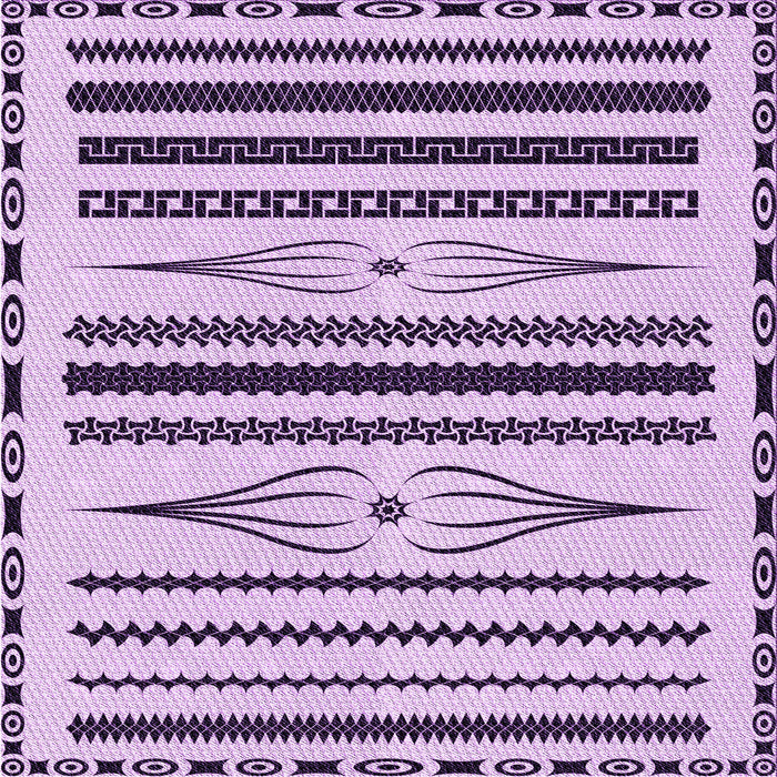 Round Patterned Blossom Pink Rug, pat2153pur