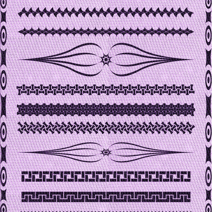 Patterned Blossom Pink Rug, pat2153pur