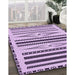 Patterned Blossom Pink Rug in Family Room, pat2153pur