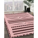 Machine Washable Transitional Pink Rug in a Family Room, wshpat2153rd