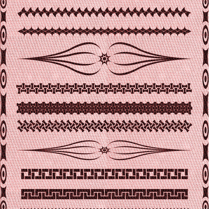 Patterned Pink Rug, pat2153rd