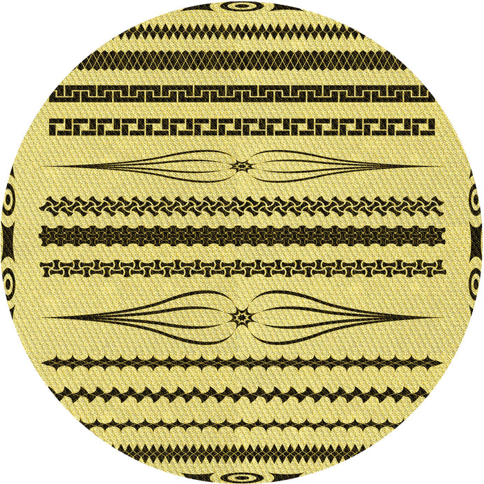 Square Patterned Oak Brown Rug, pat2153yw