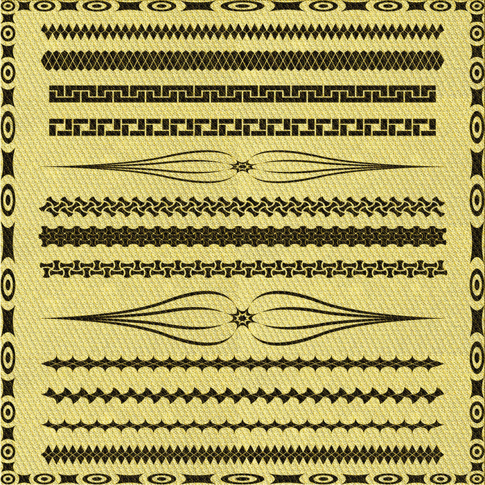 Round Patterned Oak Brown Rug, pat2153yw