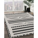 Patterned Gray Novelty Rug in Family Room, pat2153