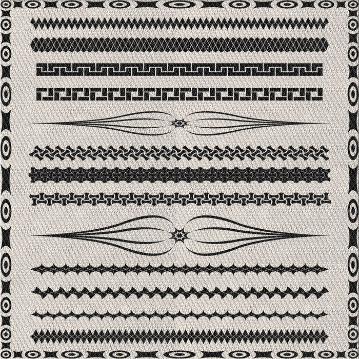 Square Patterned Gray Novelty Rug, pat2153