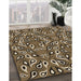 Machine Washable Transitional Peru Brown Rug in a Family Room, wshpat2154brn