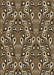 Machine Washable Transitional Peru Brown Rug, wshpat2154brn