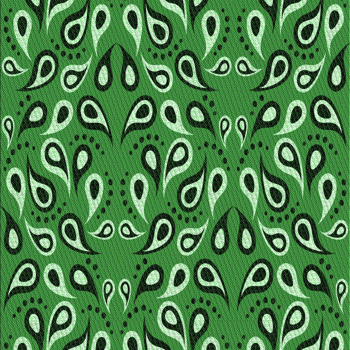 Patterned Deep Emerald Green Rug, pat2154grn