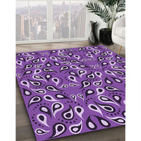 Patterned Purple Rug, pat2154pur