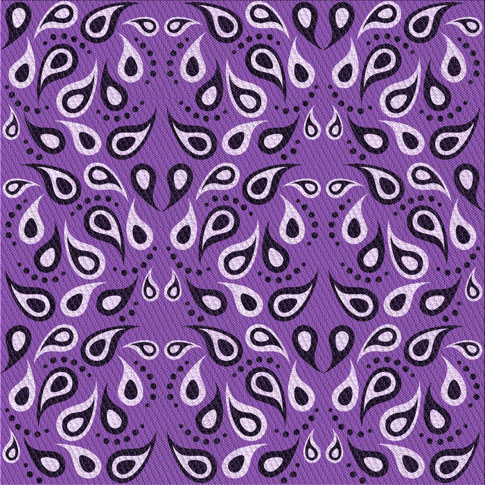 Round Patterned Purple Rug, pat2154pur