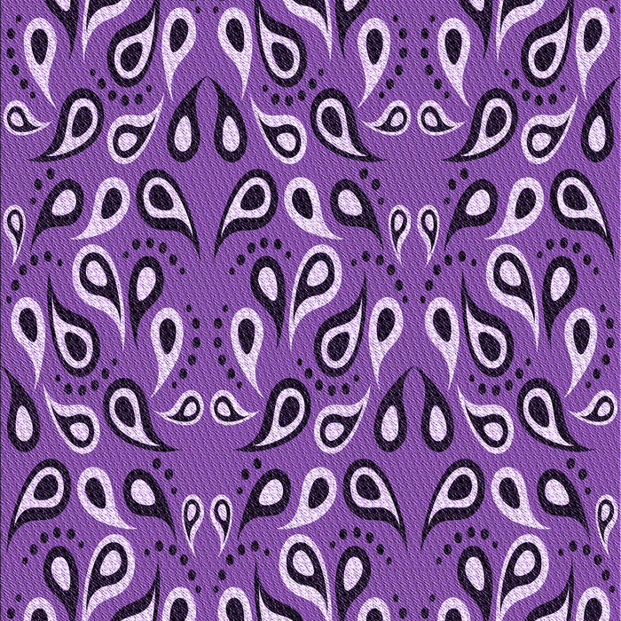 Machine Washable Transitional Purple Rug, wshpat2154pur