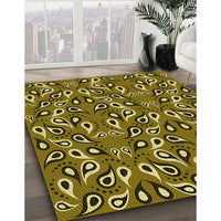 Patterned Bakers Brown Rug, pat2154yw