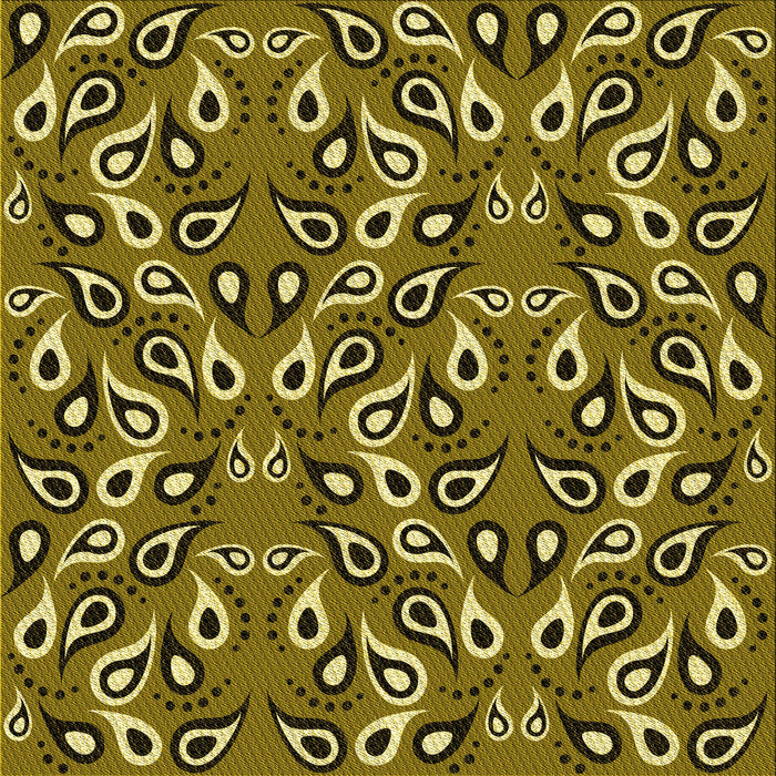 Round Patterned Bakers Brown Rug, pat2154yw