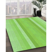 Patterned Green Rug, pat2155grn