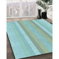 Patterned Blue Rug, pat2155lblu