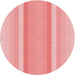 Square Patterned Pastel Pink Rug, pat2155rd
