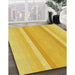 Machine Washable Transitional Yellow Rug in a Family Room, wshpat2155yw