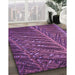 Machine Washable Transitional Medium Orchid Purple Rug in a Family Room, wshpat2156pur