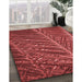 Machine Washable Transitional Red Rug in a Family Room, wshpat2156rd