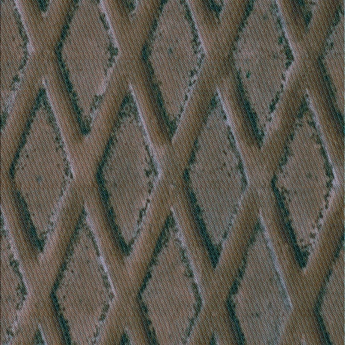 Machine Washable Transitional Chocolate Brown Rug, wshpat2157lblu