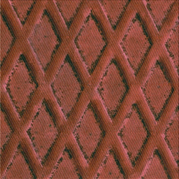 Square Patterned Orange Novelty Rug, pat2157