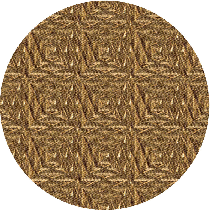 Square Machine Washable Transitional Dark Bronze Brown Rug in a Living Room, wshpat2158brn