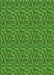 Patterned Green Rug, pat2158grn