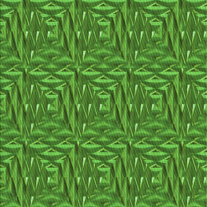 Patterned Green Rug, pat2158grn
